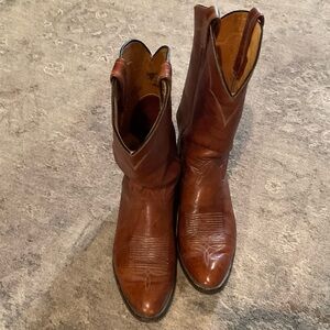 Vintage Tony Lama Leather Cowboy Boots